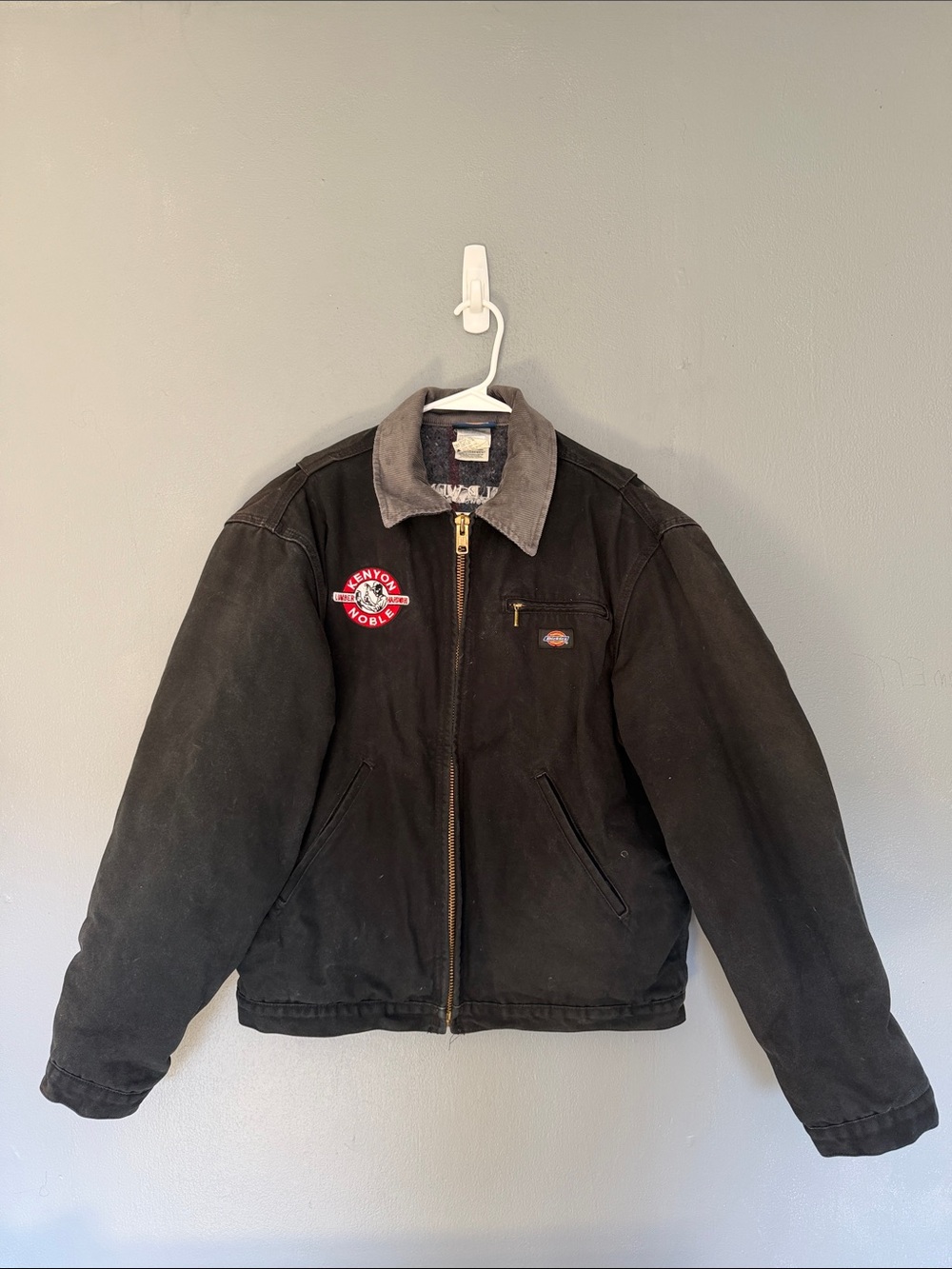 VTG Dickies Men’s Lined Duck Cloth Work Barn Chore Custom Jacket Black Large